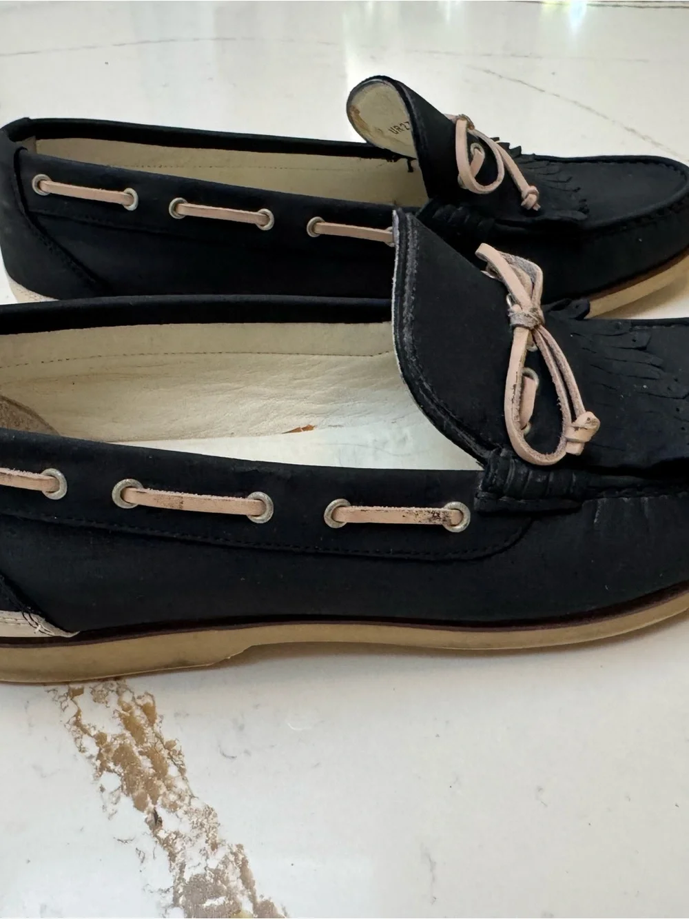 Salvatore Ferragamo kiltie fringe boat loafers